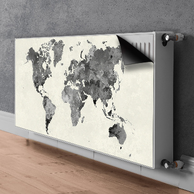 Magnetisk radiatorkåpa Karta över den gamla världen