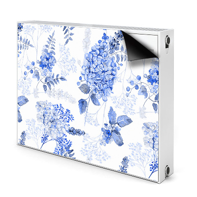 Magnetisk radiatorkåpa Blå hortensia