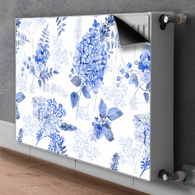 Magnetisk radiatorkåpa Blå hortensia