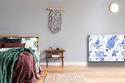 Magnetisk radiatorkåpa Blå hortensia
