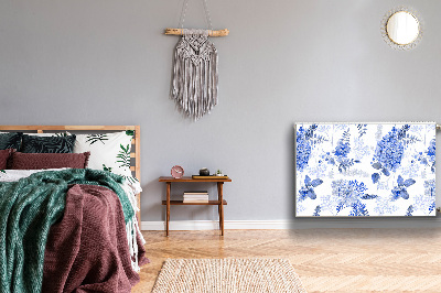 Magnetisk radiatorkåpa Blå hortensia