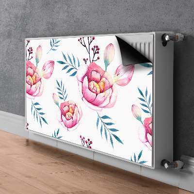 Magnetisk radiatorkåpa Blommor