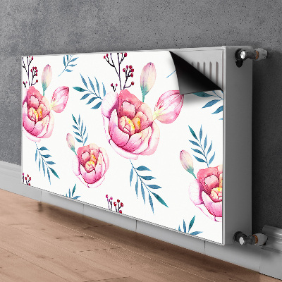 Magnetisk radiatorkåpa Blommor