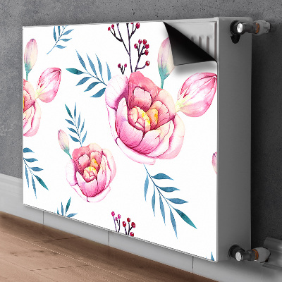 Magnetisk radiatorkåpa Blommor