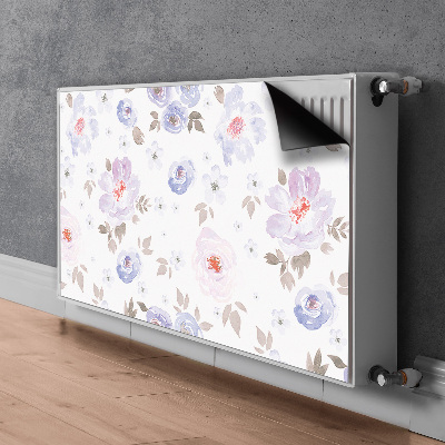 Magnetisk radiatorkåpa Pastellblommor