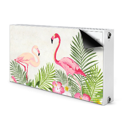 Magnetisk radiatorkåpa Två flamingos