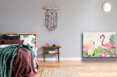Magnetisk radiatorkåpa Två flamingos