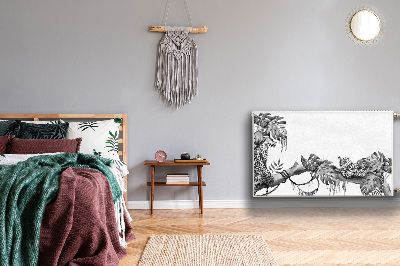 Magnetiskt radiatorskydd Geparder på en gren