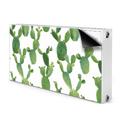 Magnetiskt radiatorskydd Målade kaktusar