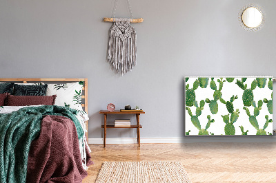 Magnetiskt radiatorskydd Målade kaktusar
