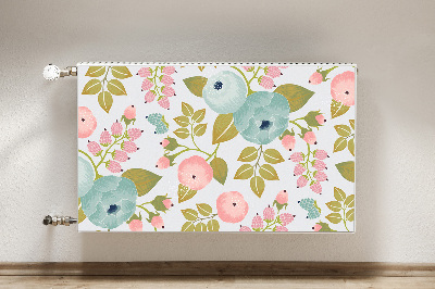 Magnetiskt radiatorskydd Vårblommor