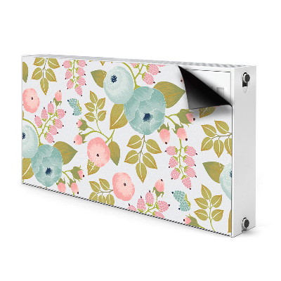 Magnetiskt radiatorskydd Vårblommor
