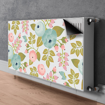 Magnetiskt radiatorskydd Vårblommor