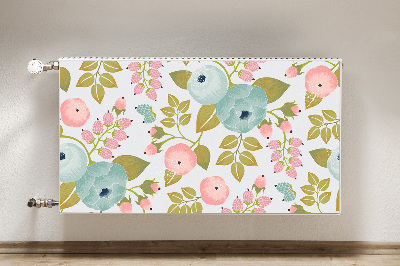 Magnetiskt radiatorskydd Vårblommor