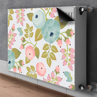 Magnetiskt radiatorskydd Vårblommor