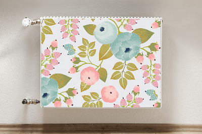 Magnetiskt radiatorskydd Vårblommor