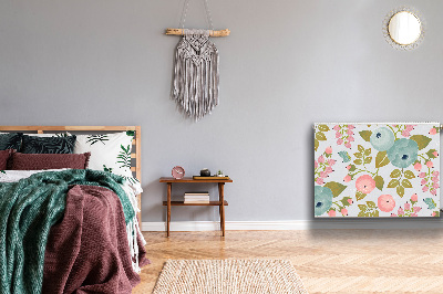 Magnetiskt radiatorskydd Vårblommor