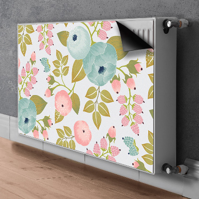 Magnetiskt radiatorskydd Vårblommor