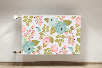 Magnetiskt radiatorskydd Vårblommor