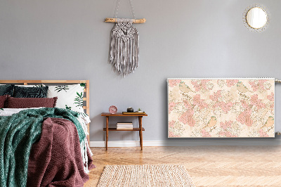 Magnetisk radiatorkåpa Beiga fåglar