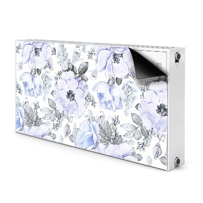 Magnetisk radiatorkåpa Blå rosor