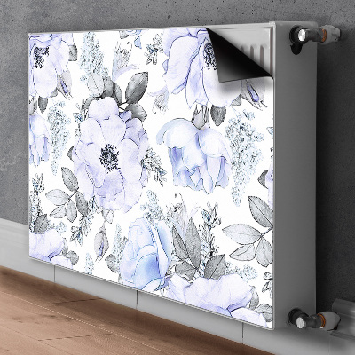 Magnetisk radiatorkåpa Blå rosor