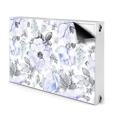 Magnetisk radiatorkåpa Blå rosor