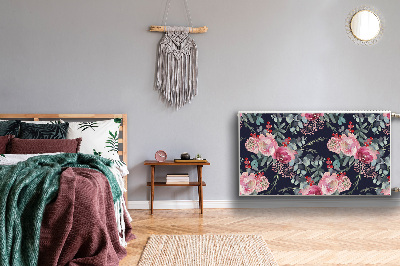 Magnetiskt radiatorskydd Blommor och blad