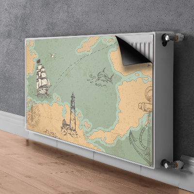 Magnetiskt radiatorskydd Skattkarta