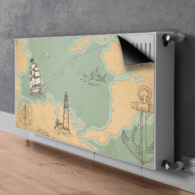 Magnetiskt radiatorskydd Skattkarta