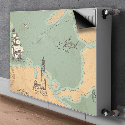 Magnetiskt radiatorskydd Skattkarta