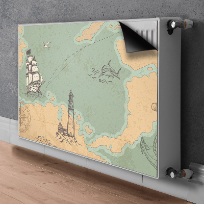 Magnetiskt radiatorskydd Skattkarta