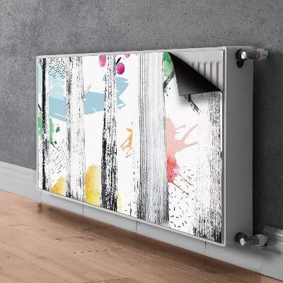 Magnetisk radiatorkåpa Skogsabstraktion