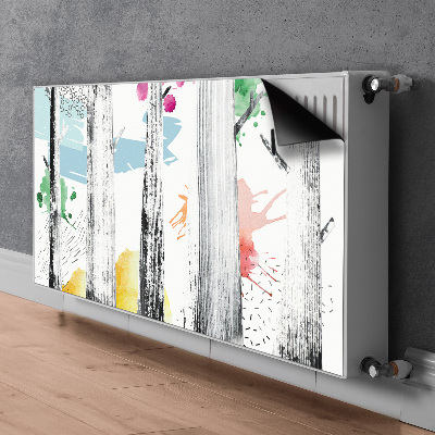 Magnetisk radiatorkåpa Skogsabstraktion