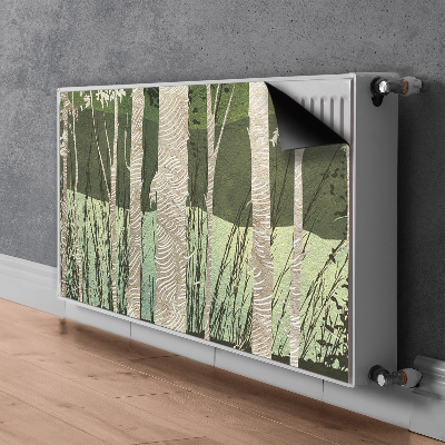 Magnetisk radiatorkåpa Träd