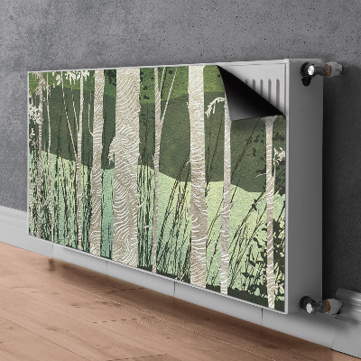 Magnetisk radiatorkåpa Träd