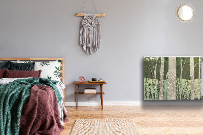 Magnetisk radiatorkåpa Träd