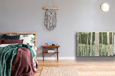 Magnetisk radiatorkåpa Träd