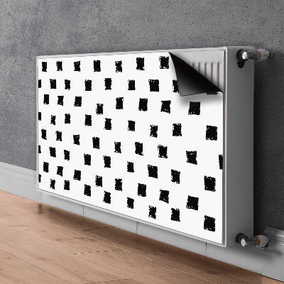 Magnetiskt radiatorskydd Målade rutor