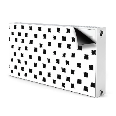 Magnetiskt radiatorskydd Målade rutor
