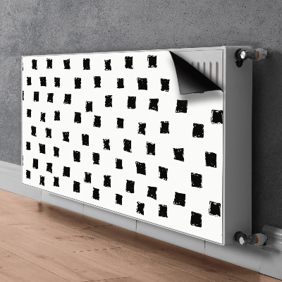 Magnetiskt radiatorskydd Målade rutor