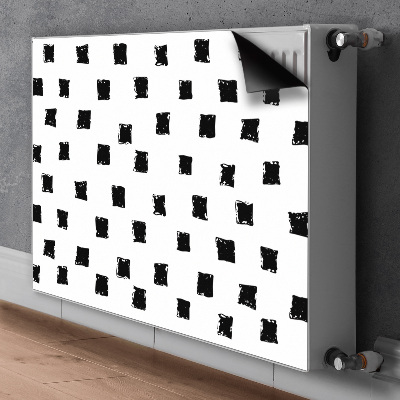 Magnetiskt radiatorskydd Målade rutor