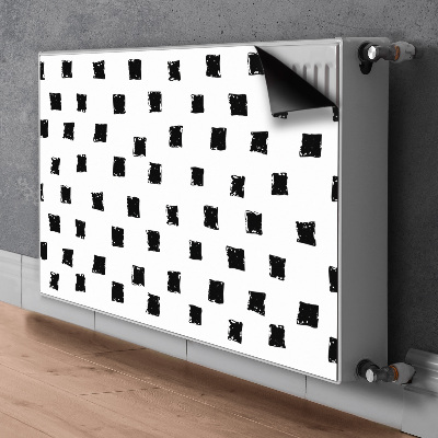 Magnetiskt radiatorskydd Målade rutor