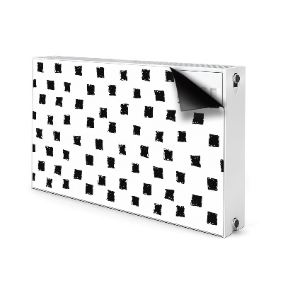 Magnetiskt radiatorskydd Målade rutor