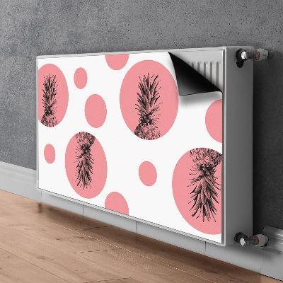 Magnetisk radiatorkåpa Rosa ananas