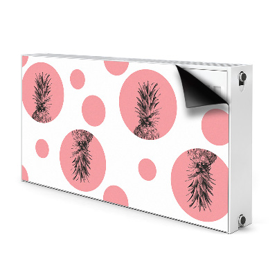 Magnetisk radiatorkåpa Rosa ananas