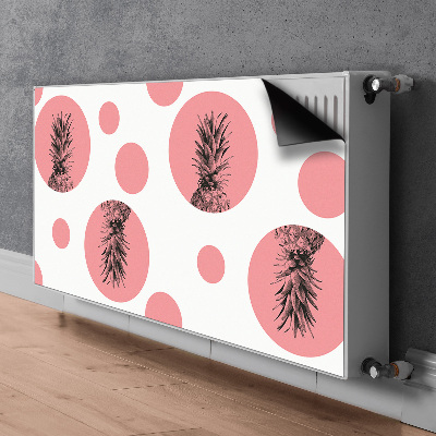 Magnetisk radiatorkåpa Rosa ananas