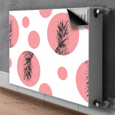 Magnetisk radiatorkåpa Rosa ananas