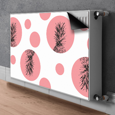 Magnetisk radiatorkåpa Rosa ananas