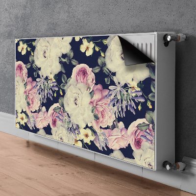 Magnetiskt radiatorskydd Barockblommor